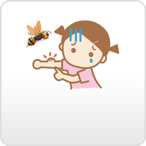 蜂に刺されたらどうしよう…