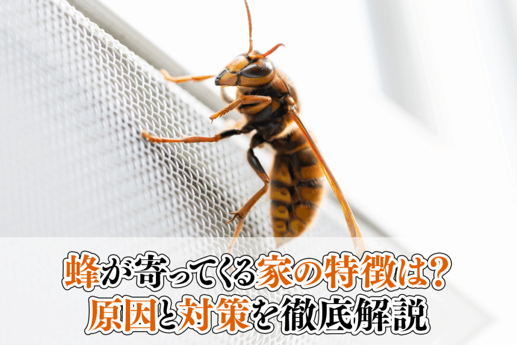 蜂が寄ってくる家の特徴は？原因と対策を徹底解説